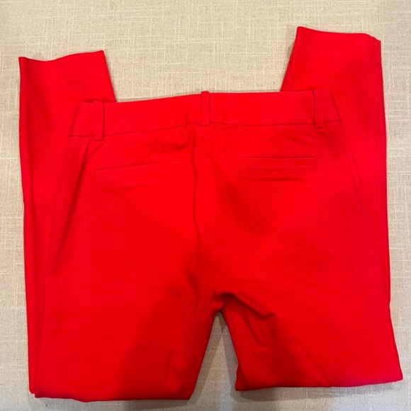 J.Crew Factory City Fit Winnie Pant in red/orange sz:0 - Picture 2 of 6